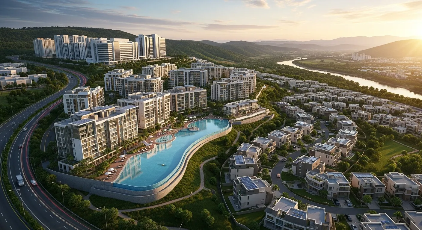 Krisala Hiranandani Township, Hinjewadi Township, Krisala Developers, Hiranandani Hinjewadi, 105 acre township Pune, Luxury Apartments Hinjewadi, Villas Hinjewadi, Township near Rajiv Gandhi Infotech Park